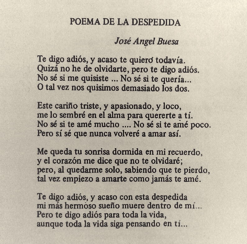 poema despedida