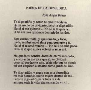 poema despedida